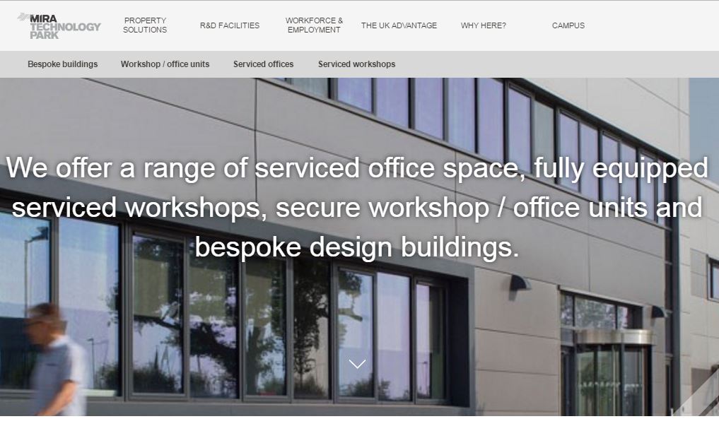 MIRA Technology Park New Website 2