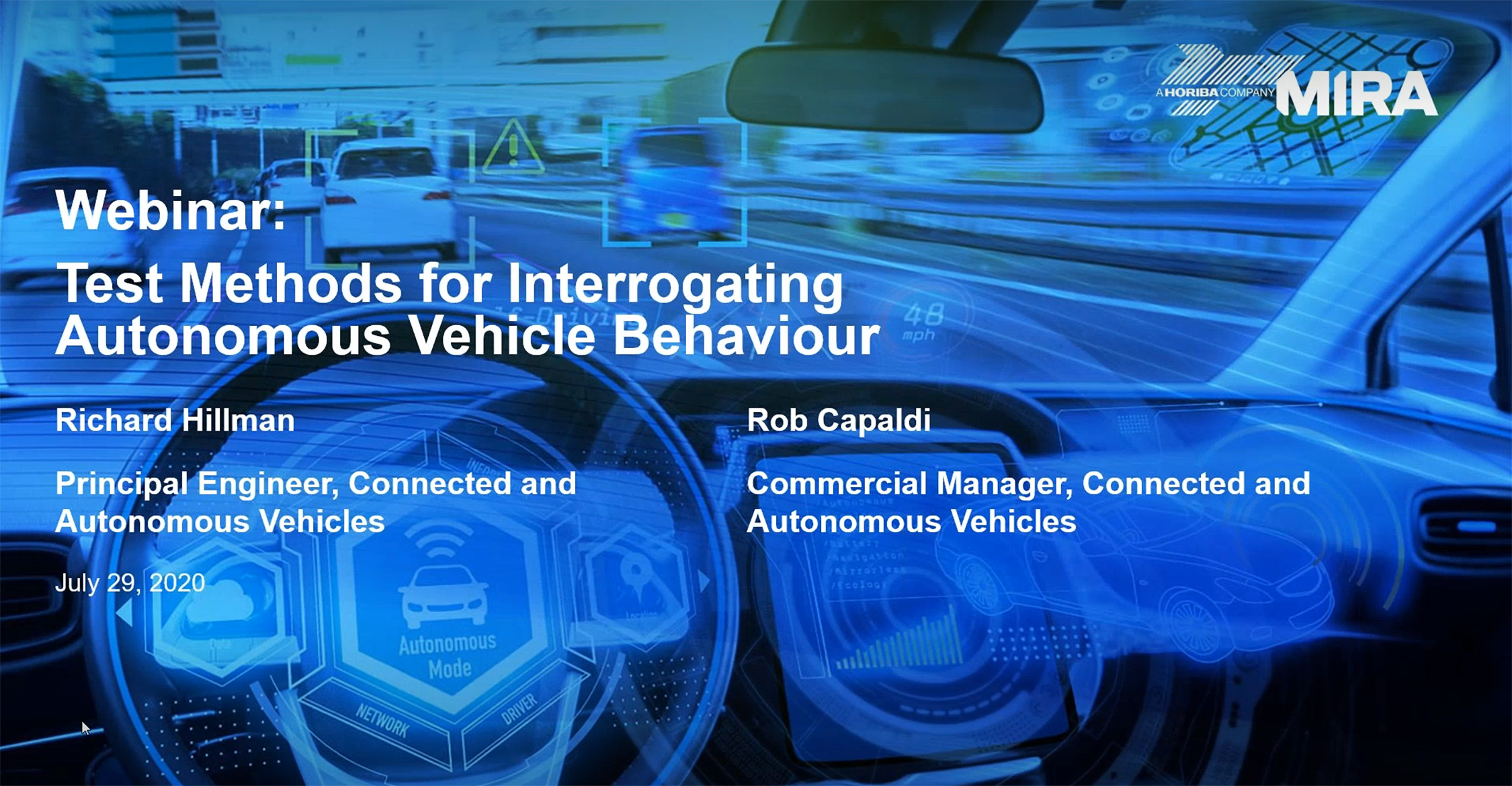 Test Methods for Interrogating Autonomous Vehicle Behaviour