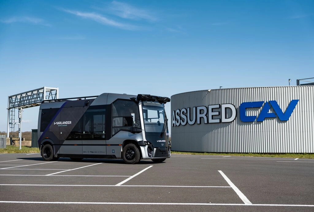 The Harlander vehicle in front of CASVF at HORIBA MIRA